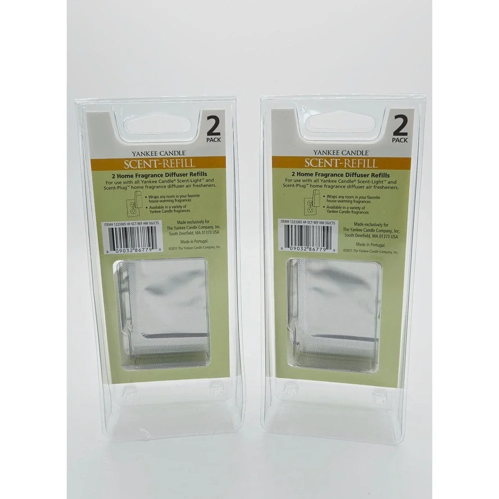 Yankee Candle Sage & Citrus Scent-Refill Diffuser 2-Pack Lot- 4 Refills Total